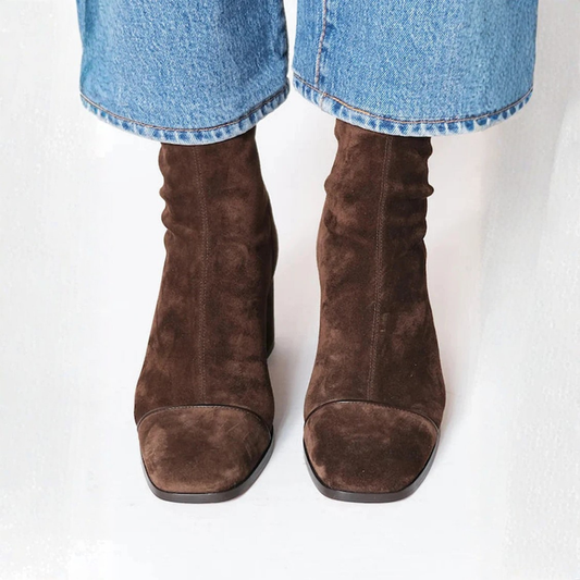 Claudia | Damen Komfort Stiefeletten Mit Absatz