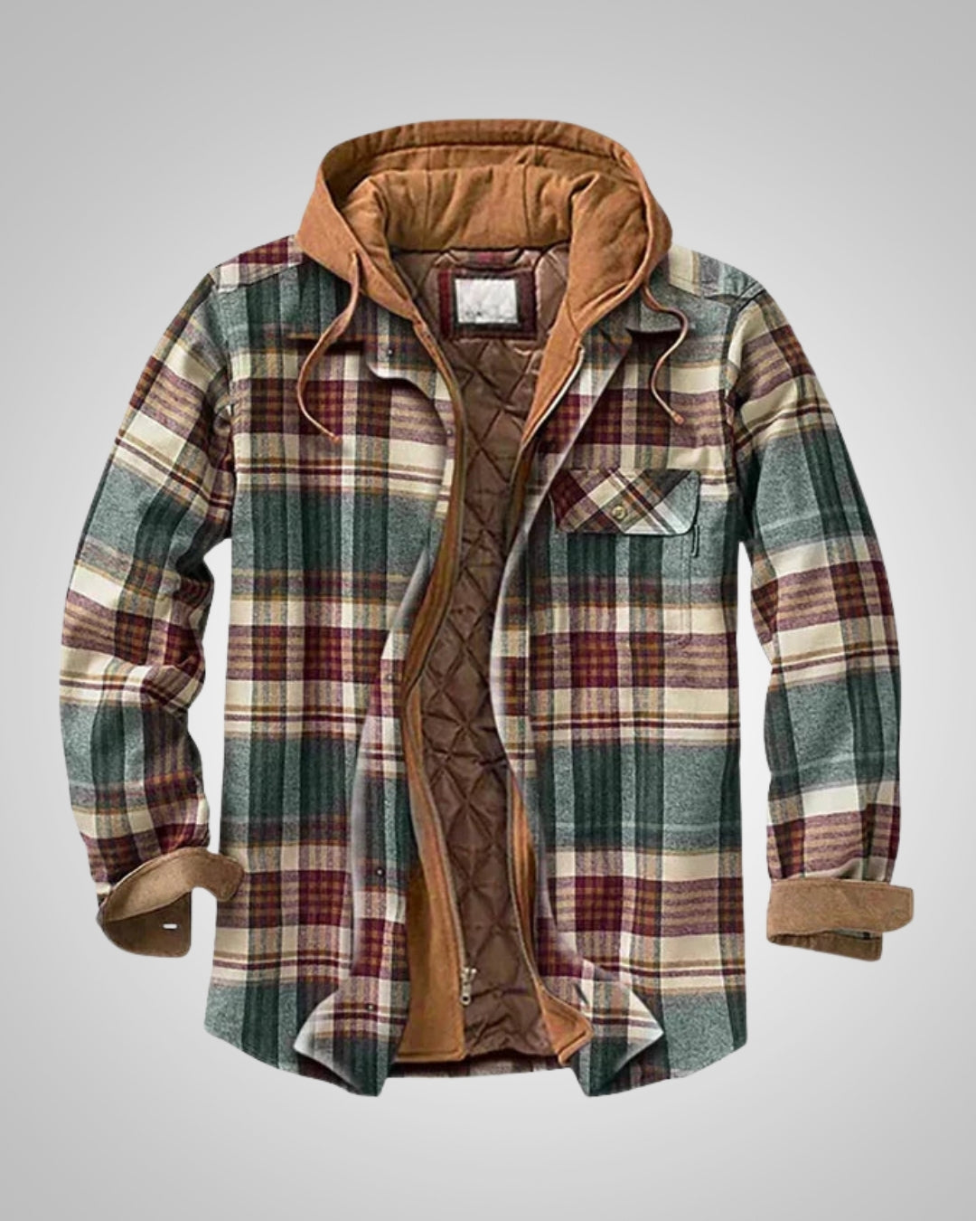 Klaus | Herren Casual Karierte Patchworkjacke