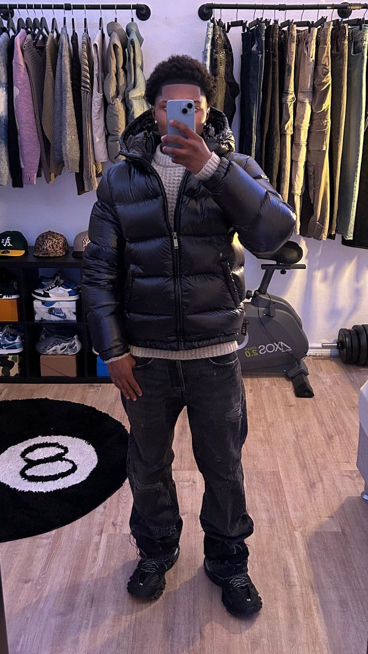 James | Herren Casual Kapuzen Steppjacke