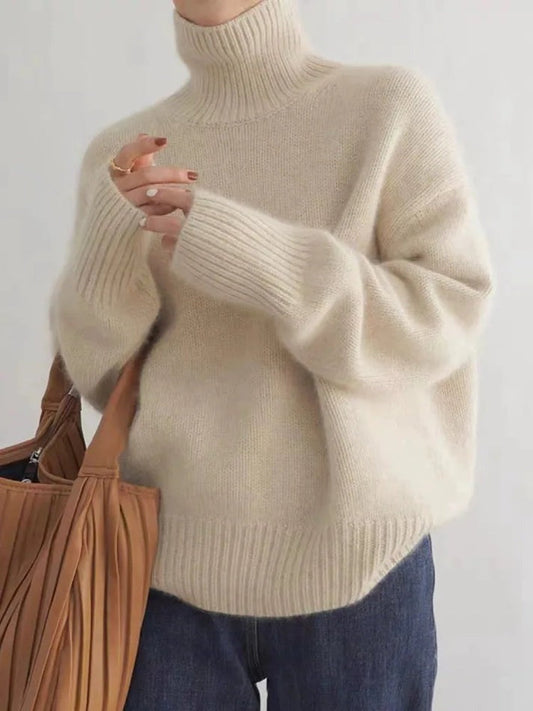 Nicole | Damen Eleganter Strick Rollkragenpullover
