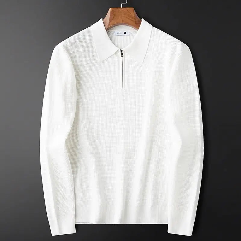 Charlie | Herren Gerippter Reißverschluss Hoodie