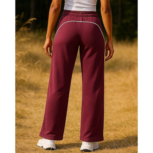 Elisabeth | Damen Sportliche Weit Geschnittene Jogginghose mit Seitenstreifen