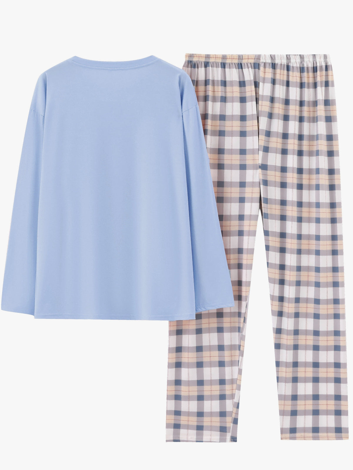 Jessica | Damen Lässiges Kariertes Pyjama-Set