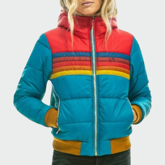 Elisabeth | Damen Bequem Wasserdichte Steppjacke