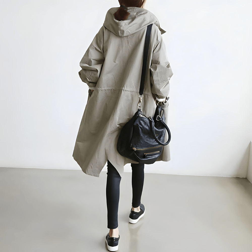 Amelia | Damen Wasserdichte Geknöpfter Trenchcoat Mantel
