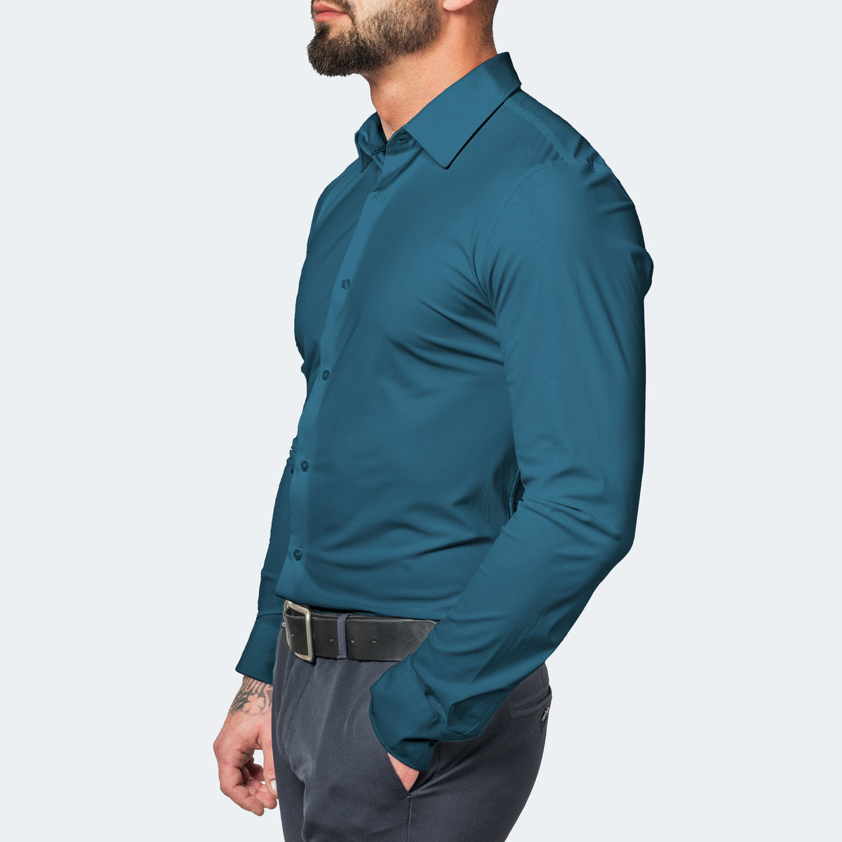 Jonathan | Herren Knitterfreies Stretchhemd