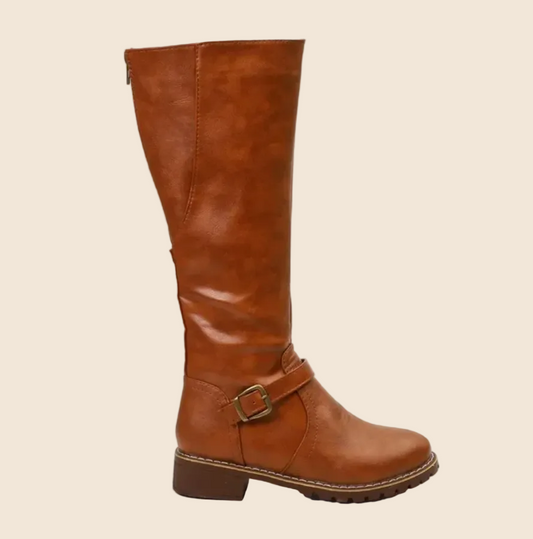 Oda | Damen Lässige Kniehohe Orthopädische Stiefel