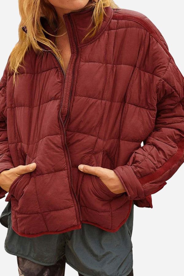 Ute | Damen Gesteppte Leichte Steppjacke mit Reißverschluss