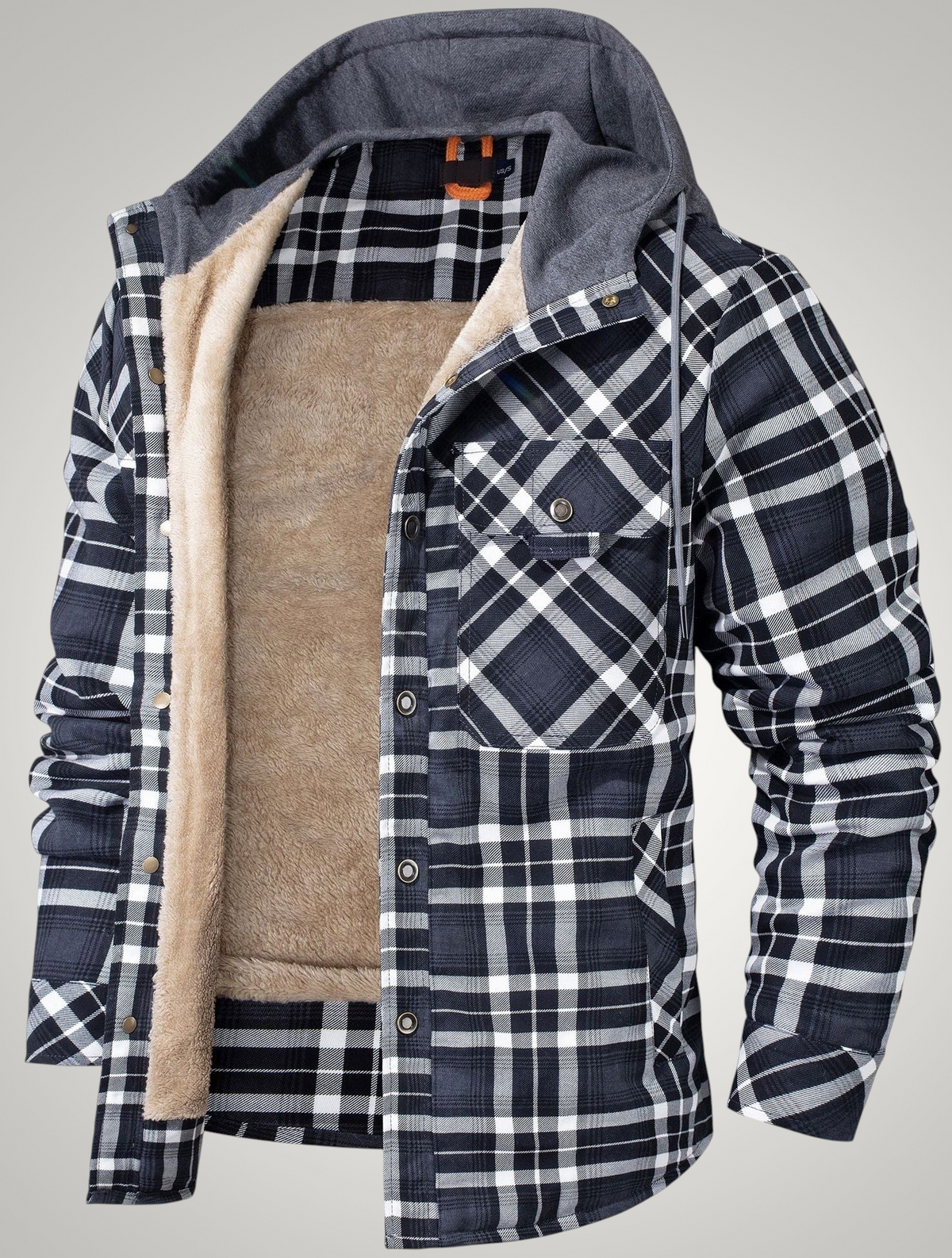Henry | Herren Gefütterte Karierte Hemdjacke