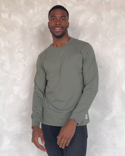 Eric | Herren Casual Slim Fit Langarm T-Shirt