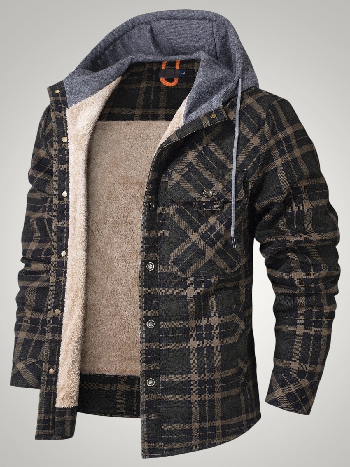 Henry | Herren Gefütterte Karierte Hemdjacke