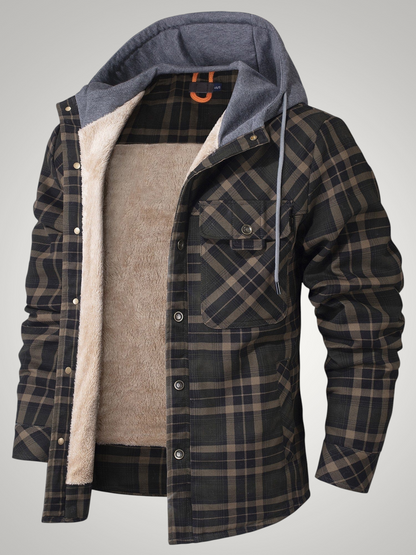 Henry | Herren Gefütterte Karierte Hemdjacke