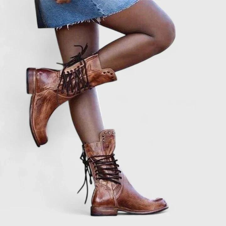 Birgit | Damen Klassische Schnürstiefel