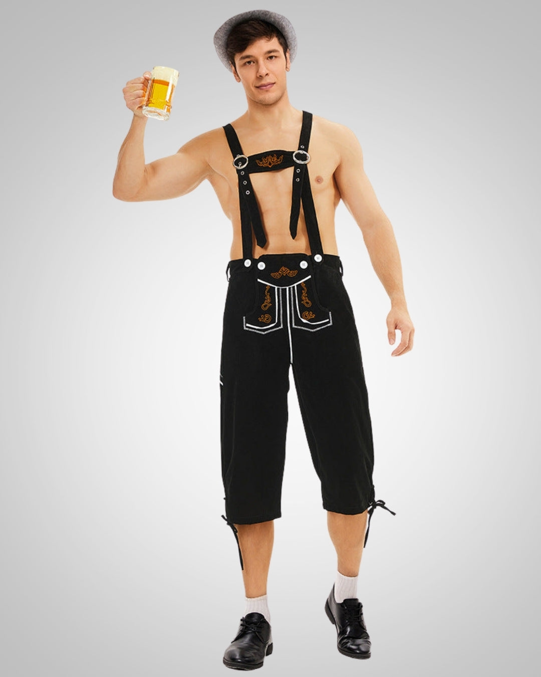 Christoph | Herren Traditionell Knielange Lederhose