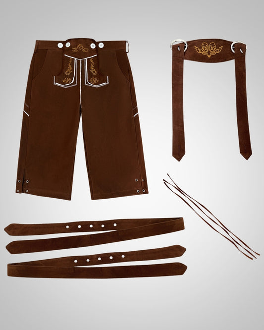 Christoph | Herren Traditionell Knielange Lederhose
