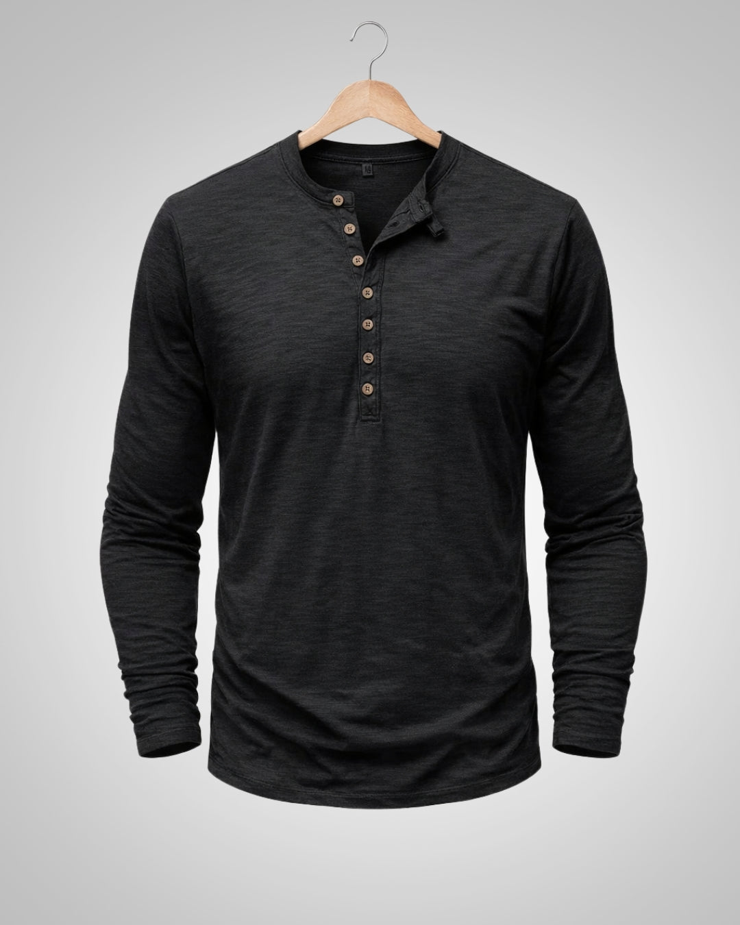 Sam | Herren Casual Henley Rundhalsshirt