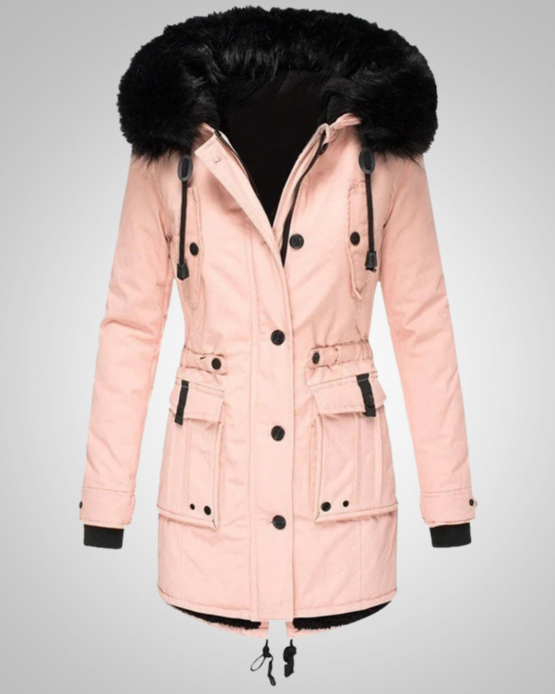 Elena | Damen Gefütterte Winter Parka Jacke