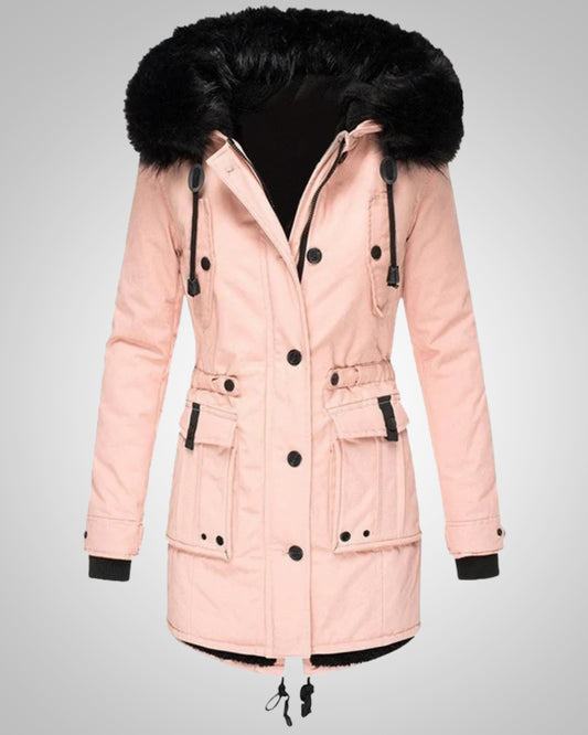 Elena | Damen Gefütterte Winter Parka Jacke