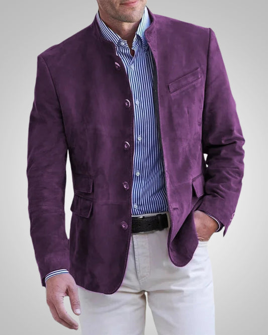 Andreas | Herren Klassische Wildleder-Blazerjacke