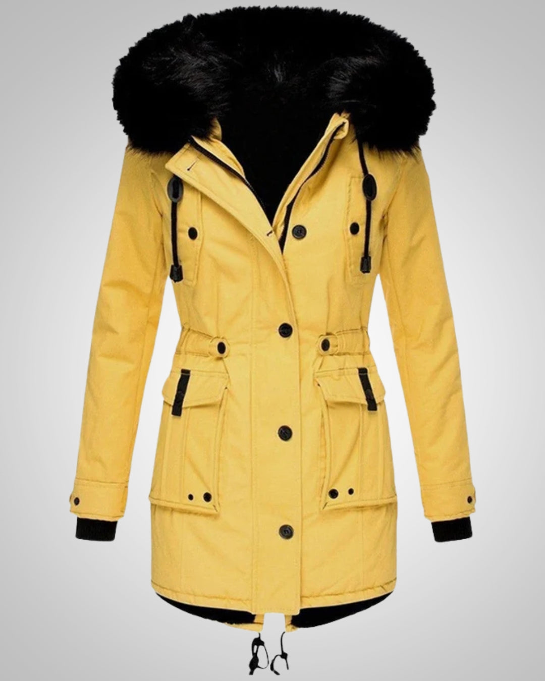 Elena | Damen Gefütterte Winter Parka Jacke