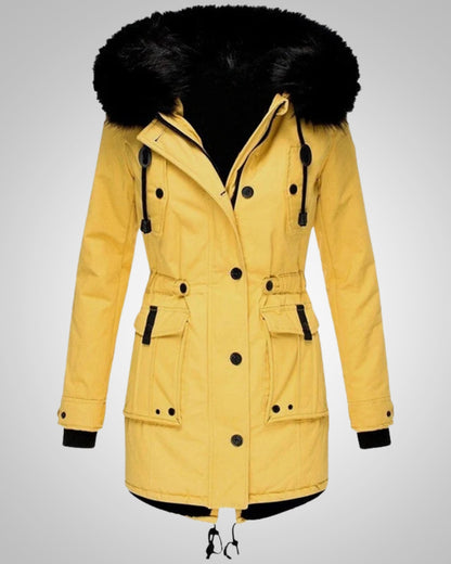 Elena | Damen Gefütterte Winter Parka Jacke