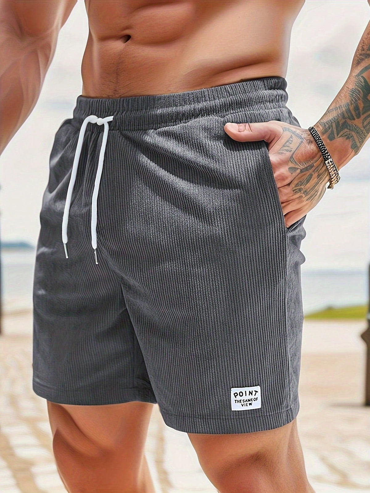 Herren Relaxed Fit Freizeit Kurze Shorts