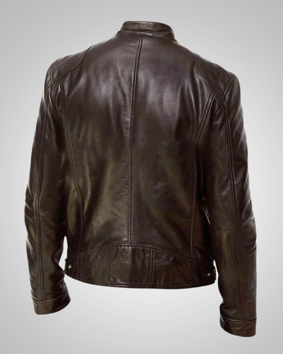 Ralf | Herren Leder-Bikerjacke mit Reissverschluss