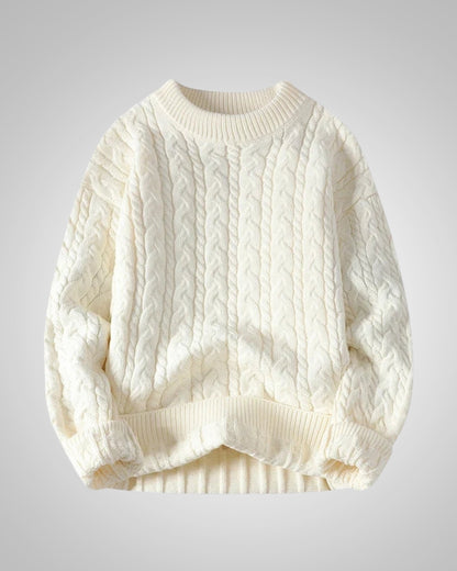 Julian | Herren Casual Winter Zopfstrickpullover