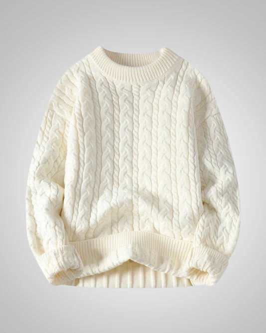 Julian | Herren Casual Winter Zopfstrickpullover