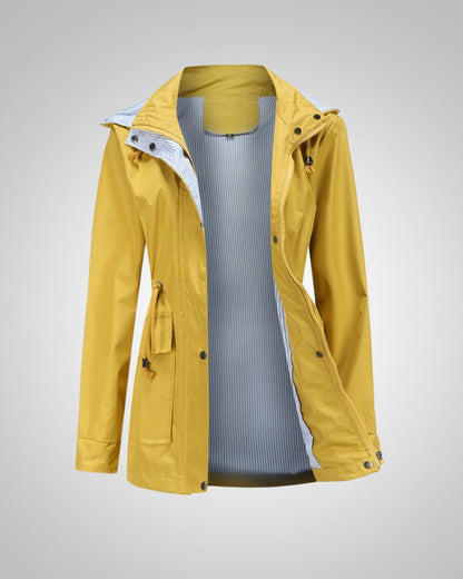 Anneliese | Damen Kapuze Kordelzug Regenjacke