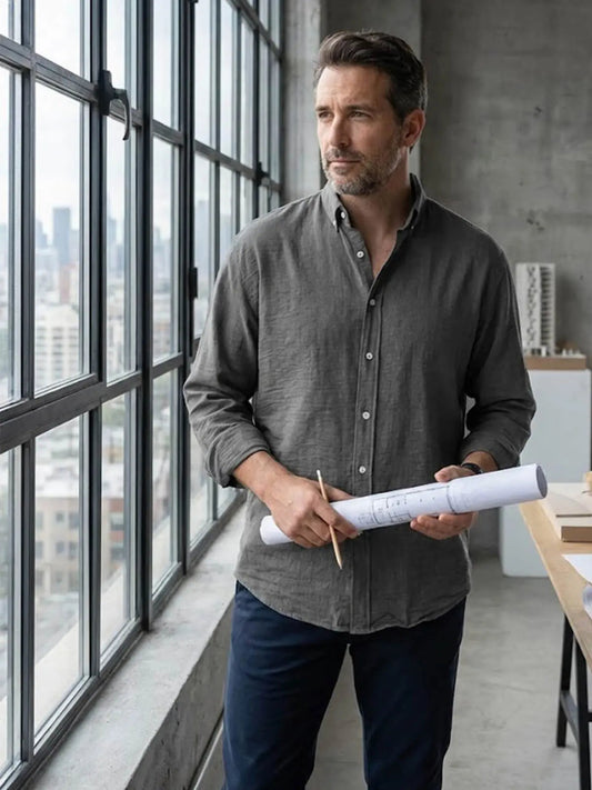 Nicholas | Herren Klassisches Button-Down Hemd