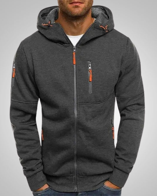David | Herren Komfort Reißverschluss Hoodie