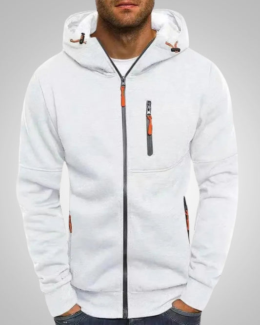 Bernd | Herren Lässiger Taschen Reißverschluss Hoodie