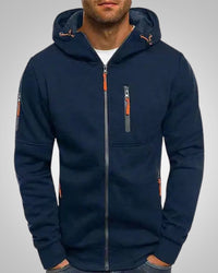 Herman | Herren Eleganter Hoodie Pullover mit Reißverschluss