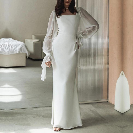 Damen Festliches Hochzeitsgast Maxikleid