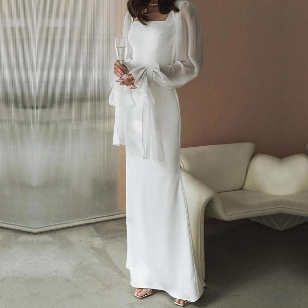 Damen Festliches Hochzeitsgast Maxikleid