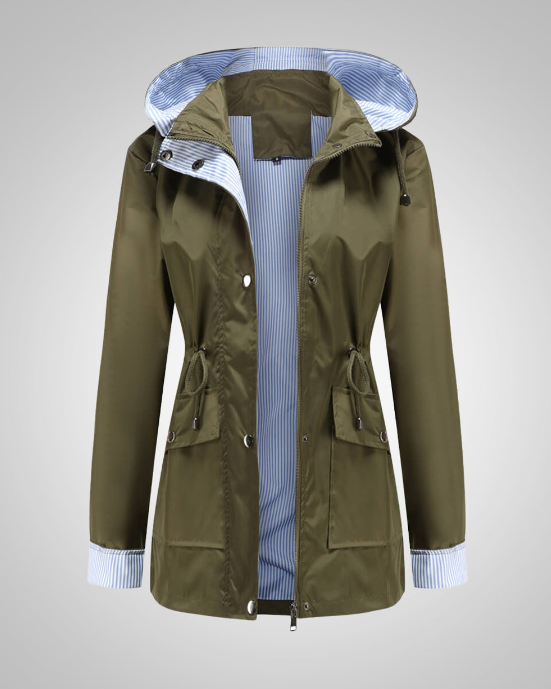 Anneliese | Damen Kapuze Kordelzug Regenjacke