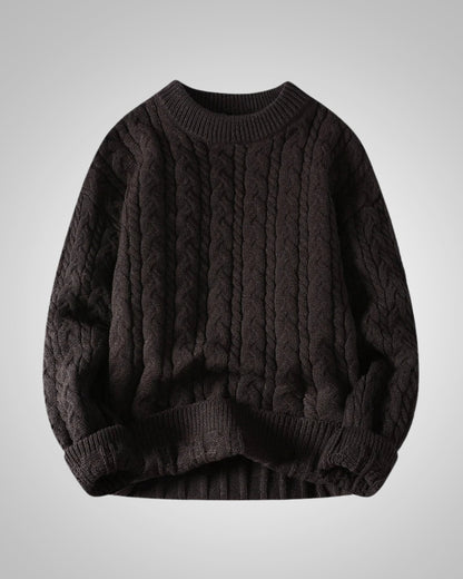 Julian | Herren Casual Winter Zopfstrickpullover
