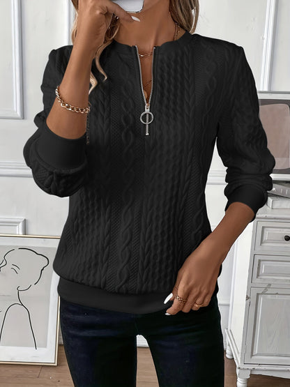 Lea | Damen Klassiker Zopfstrickpullover