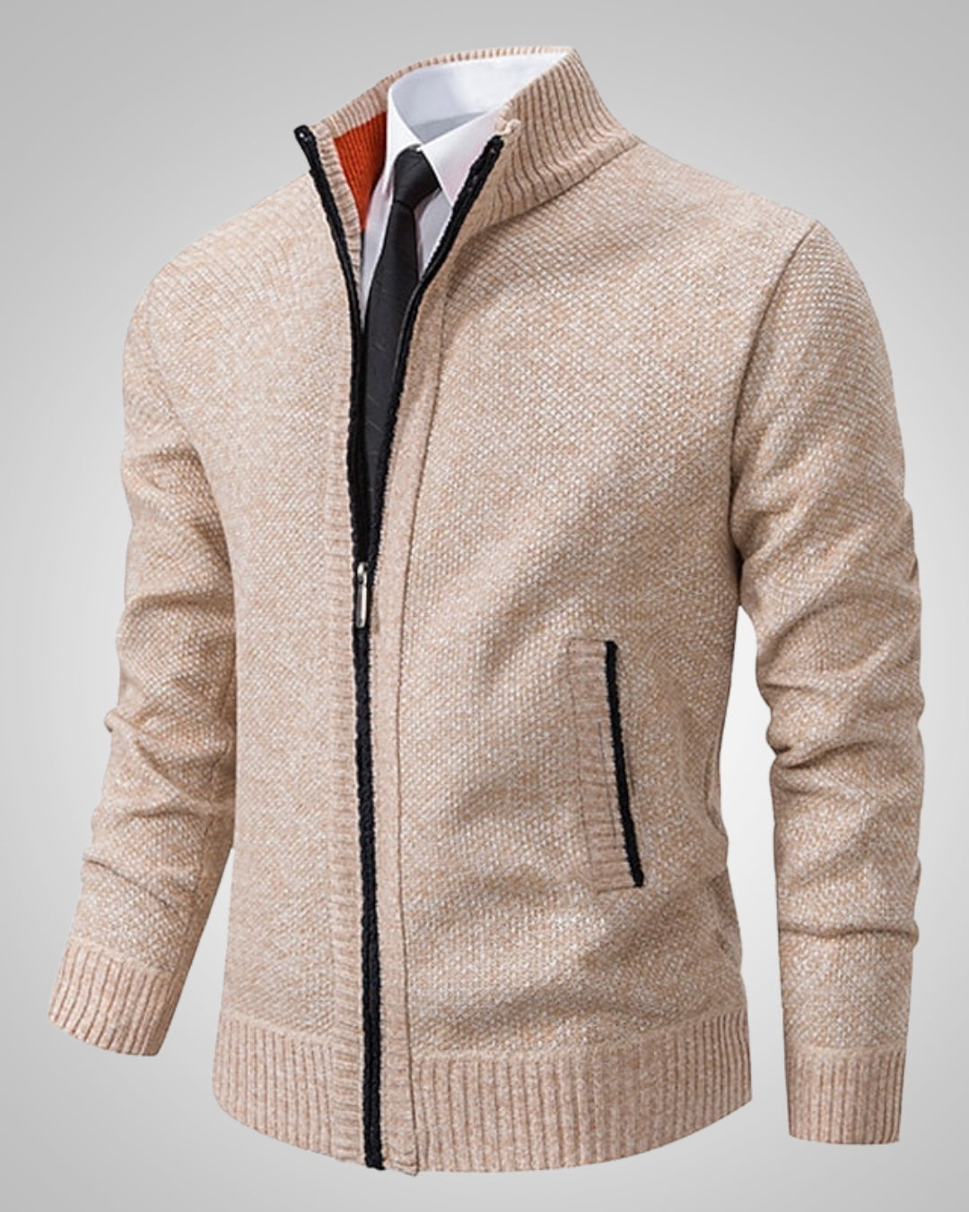 Torsten | Herren Klassischer Reissverschluss-Pullover