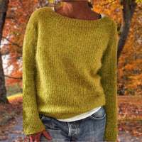 Silke | Damen Lässiger Herbst Strickpullover