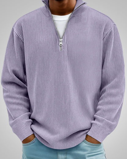 Richard | Herren Casual Half-Zip Strukturpullover