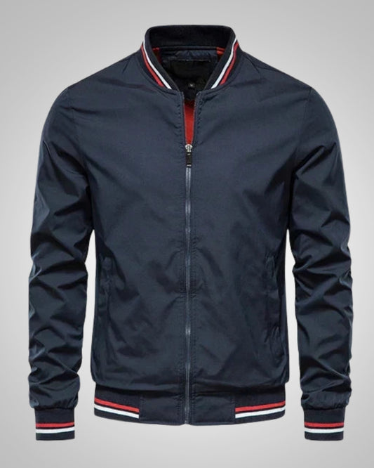 Helmut | Herren Sportiver Gerippte Bündchen Bomberjacke