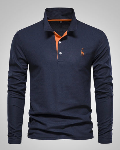 Paul | Herren Legeres Langen Ärmeln Poloshirt