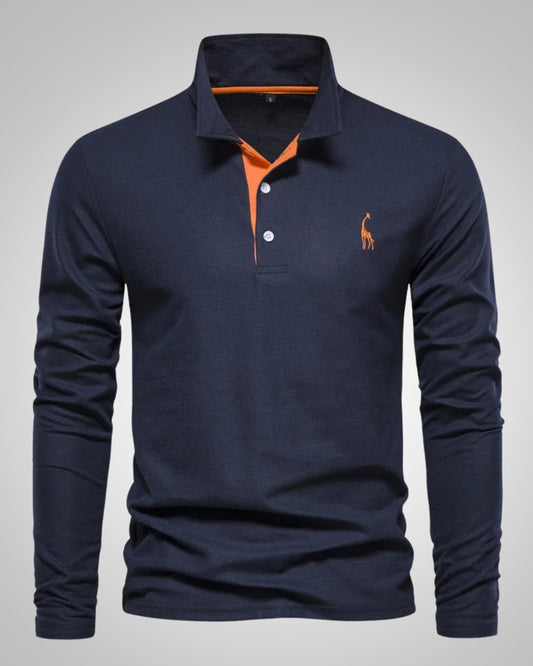 Paul | Herren Legeres Langen Ärmeln Poloshirt