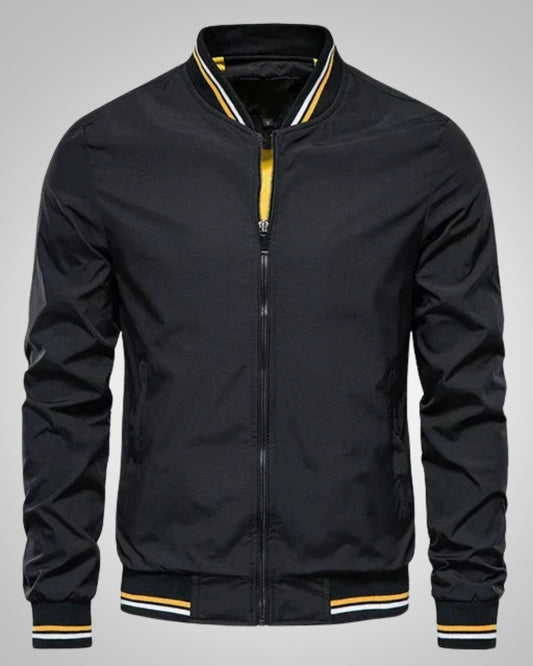 Helmut | Herren Sportiver Gerippte Bündchen Bomberjacke