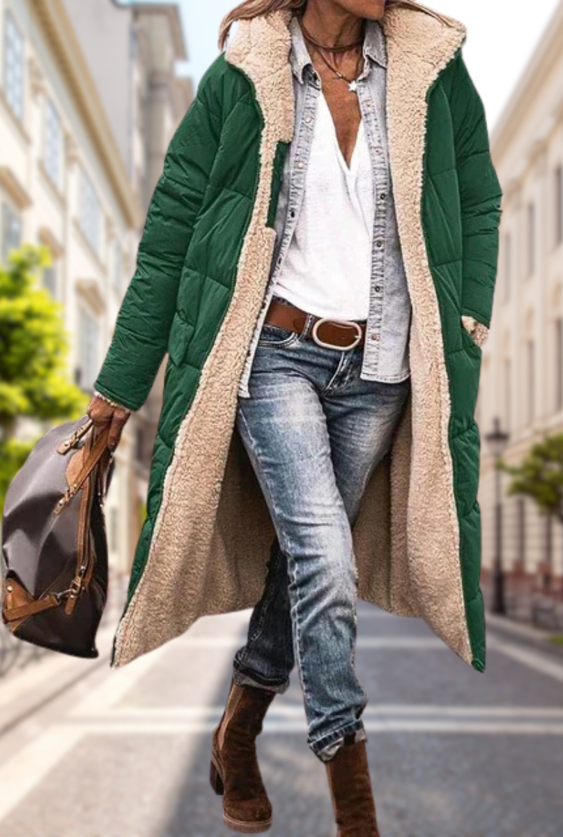 Sophie | Damen Gepolsterte Kapuze Herbstjacke