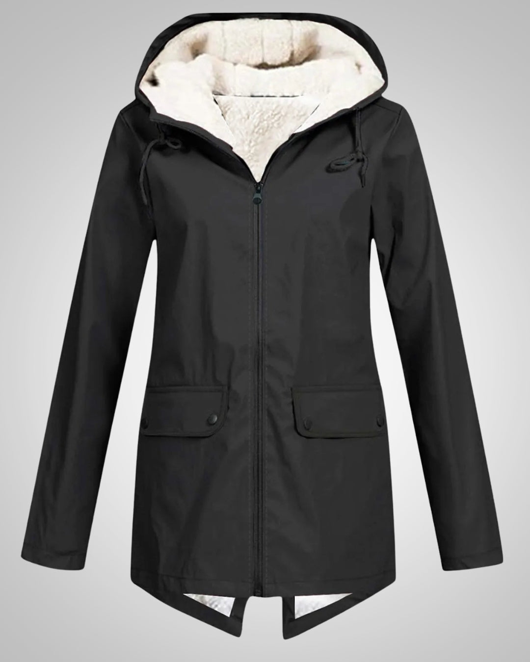 Melanie | Damen Gefütterte Reißverschluss Regenjacke