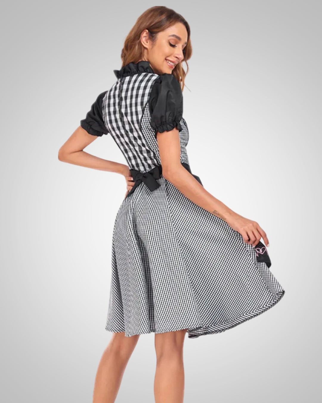 Greta | Damen Zeitloses Trachten Dirndl Midikleid