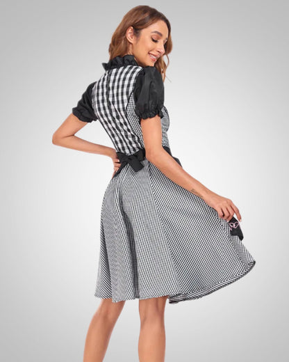 Greta | Damen Zeitloses Trachten Dirndl Midikleid